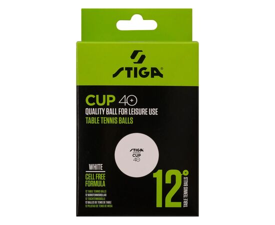 М'ячик для настільного теніса Stiga Cup ABS 12 шт (1110-2510-12) (931161), зображення 2 М'ячик для настільного теніса Stiga Cup ABS 12 шт (1110-2510-12) (931161), зображення 2