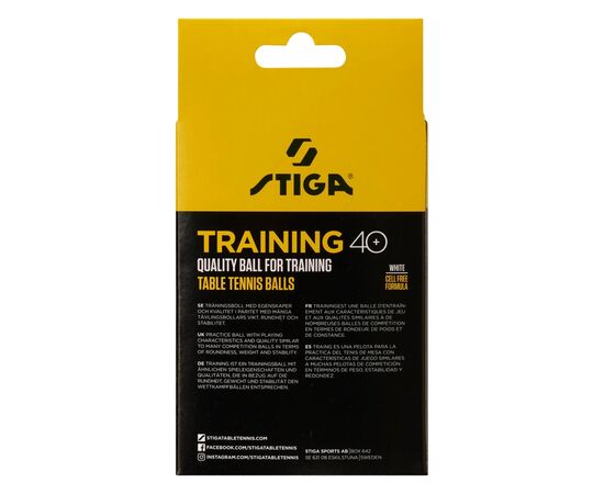 Мячик для настольного тенниса Stiga Training ABS 12 шт (1110-2610-12) (931159), изображение 3 Мячик для настольного тенниса Stiga Training ABS 12 шт (1110-2610-12) (931159), изображение 3