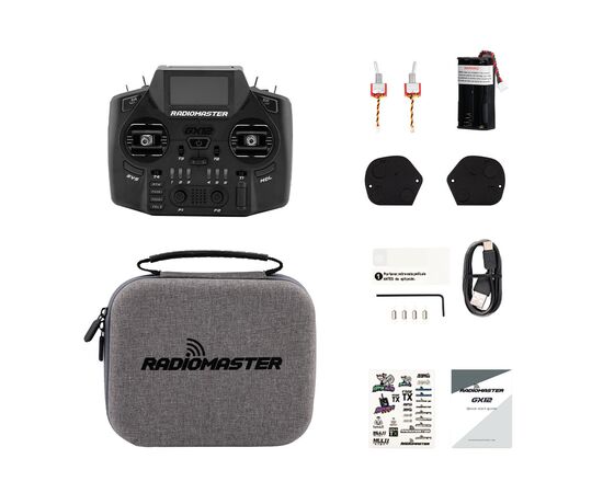 Пульт управления для дрона RadioMaster GX12 radio ExpressLRS Edge XT M2 (HP0157.0094-BLK), изображение 6 Пульт управления для дрона RadioMaster GX12 radio ExpressLRS Edge XT M2 (HP0157.0094-BLK), изображение 6