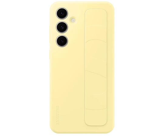 Чехол для мобильного телефона Samsung Standing Grip Case Samsung Galaxy S24 FE Yellow (EF-GS721CYEGWW), изображение 2 Чехол для мобильного телефона Samsung Standing Grip Case Samsung Galaxy S24 FE Yellow (EF-GS721CYEGWW), изображение 2