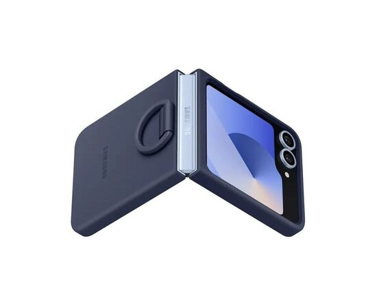 Чехол для мобильного телефона Samsung Silicone Cover with Ring Samsung Galaxy Flip 6 Navy (EF-PF741TNEGUA), изображение 4 Чехол для мобильного телефона Samsung Silicone Cover with Ring Samsung Galaxy Flip 6 Navy (EF-PF741TNEGUA), изображение 4
