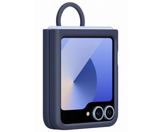 Чехол для мобильного телефона Samsung Silicone Cover with Ring Samsung Galaxy Flip 6 Navy (EF-PF741TNEGUA), изображение 5 Чехол для мобильного телефона Samsung Silicone Cover with Ring Samsung Galaxy Flip 6 Navy (EF-PF741TNEGUA), изображение 5