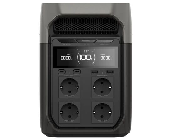 Зарядна станція EcoFlow DELTA 3 1800W 1024Wh (EFDELTA3-EU), зображення 2 Зарядна станція EcoFlow DELTA 3 1800W 1024Wh (EFDELTA3-EU), зображення 2