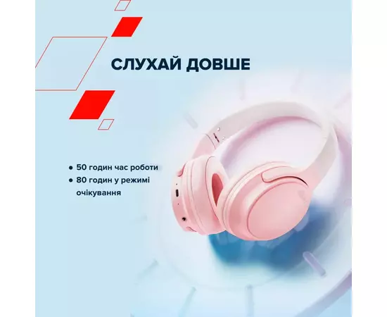 Навушники Canyon OnRiff 4 Bluetooth Pink (CNS-CBTHS4P), зображення 12 Навушники Canyon OnRiff 4 Bluetooth Pink (CNS-CBTHS4P), зображення 12