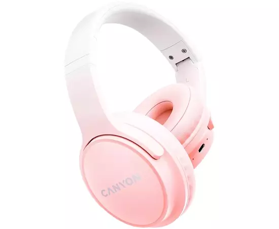 Навушники Canyon OnRiff 4 Bluetooth Pink (CNS-CBTHS4P), зображення 3 Навушники Canyon OnRiff 4 Bluetooth Pink (CNS-CBTHS4P), зображення 3