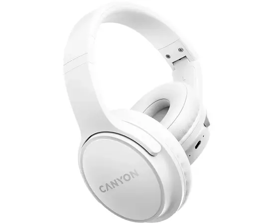 Наушники Canyon OnRiff 4 Bluetooth White (CNS-CBTHS4W), изображение 3 Наушники Canyon OnRiff 4 Bluetooth White (CNS-CBTHS4W), изображение 3