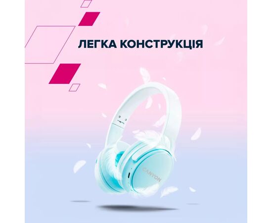 Наушники Canyon OnRiff 4 Bluetooth White (CNS-CBTHS4W), изображение 7 Наушники Canyon OnRiff 4 Bluetooth White (CNS-CBTHS4W), изображение 7