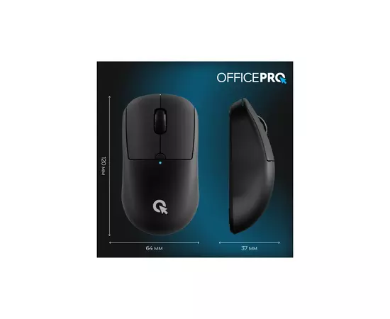 Мышка OfficePro M307B Silent Click Wireless/Bluetooth Black (M307B), изображение 12 Мышка OfficePro M307B Silent Click Wireless/Bluetooth Black (M307B), изображение 12