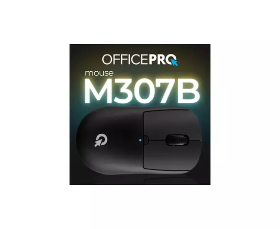 Мышка OfficePro M307B Silent Click Wireless/Bluetooth Black (M307B), изображение 5 Мышка OfficePro M307B Silent Click Wireless/Bluetooth Black (M307B), изображение 5