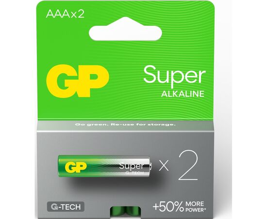 Батарейка Gp AAA LR3 Super Alcaline * 2 (24A21-SB2 / 4891199218040), изображение 2 Батарейка Gp AAA LR3 Super Alcaline * 2 (24A21-SB2 / 4891199218040), изображение 2