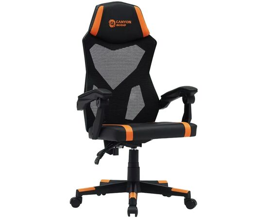Кресло игровое Canyon Flow MCH01 Mesh Black/Orange (CNE-MCH01), изображение 2 Кресло игровое Canyon Flow MCH01 Mesh Black/Orange (CNE-MCH01), изображение 2
