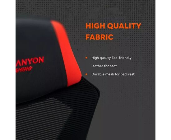 Кресло игровое Canyon Flow MCH01 Mesh Black/Red (CNE-MCH01R), изображение 9 Кресло игровое Canyon Flow MCH01 Mesh Black/Red (CNE-MCH01R), изображение 9