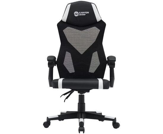 Крісло ігрове Canyon Flow MCH01 Mesh Black/White (CNE-MCH01W)