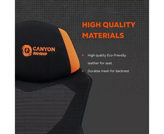Кресло игровое Canyon Wave MCH02 Mesh Black/Orange (CNE-MCH02), изображение 10 Кресло игровое Canyon Wave MCH02 Mesh Black/Orange (CNE-MCH02), изображение 10