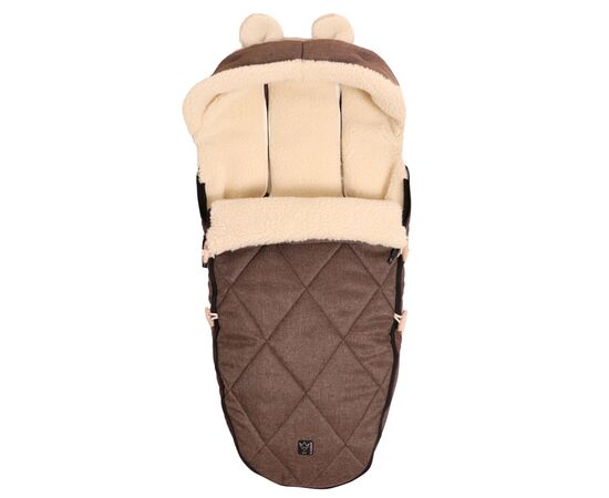 Чехол для ног Kaiser XL EARS WOOL 2 в 1, зимний, коричневый (6582575), изображение 2 Чехол для ног Kaiser XL EARS WOOL 2 в 1, зимний, коричневый (6582575), изображение 2