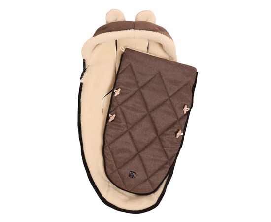 Чехол для ног Kaiser XL EARS WOOL 2 в 1, зимний, коричневый (6582575), изображение 5 Чехол для ног Kaiser XL EARS WOOL 2 в 1, зимний, коричневый (6582575), изображение 5