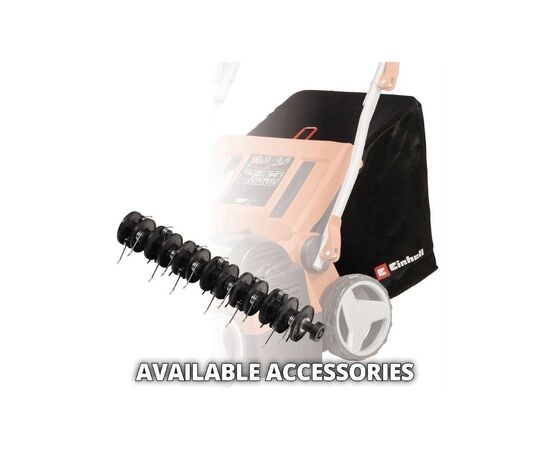 Аэратор Einhell GE-SC 36/35 Li - Solo 36V, 35см, бесщеточный, ножи 16шт (без АКБ и ЗУ) (3420680), изображение 9 Аэратор Einhell GE-SC 36/35 Li - Solo 36V, 35см, бесщеточный, ножи 16шт (без АКБ и ЗУ) (3420680), изображение 9