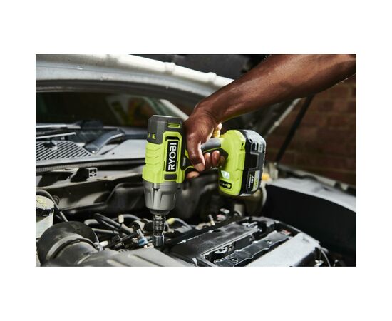 Гайковерт Ryobi ONE+ ударный RIW18-1C20SA3, 18V, 2Ah, 2600 об/мин. 800 Нм, 1/2" 3 шв, сумка (5133005664), изображение 3 Гайковерт Ryobi ONE+ ударный RIW18-1C20SA3, 18V, 2Ah, 2600 об/мин. 800 Нм, 1/2" 3 шв, сумка (5133005664), изображение 3