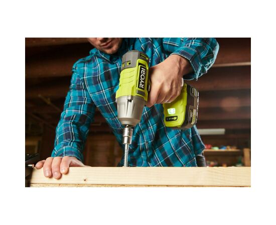 Гайковерт Ryobi ONE+ ударный RIW18-1C20SA3, 18V, 2Ah, 2600 об/мин. 800 Нм, 1/2" 3 шв, сумка (5133005664), изображение 4 Гайковерт Ryobi ONE+ ударный RIW18-1C20SA3, 18V, 2Ah, 2600 об/мин. 800 Нм, 1/2" 3 шв, сумка (5133005664), изображение 4