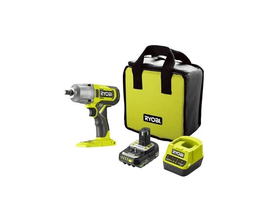 Гайковерт Ryobi ONE+ ударный RIW18-1C20SA3, 18V, 2Ah, 2600 об/мин. 800 Нм, 1/2" 3 шв, сумка (5133005664)