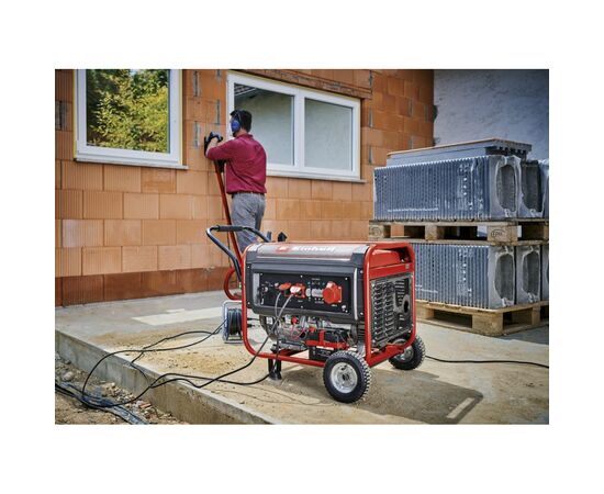 Генератор Einhell TC-PG 65/E5, 230В/380В, 3.6кВт (макс. 6.51кВт), электростарт, 25л, 83кг (4152610), изображение 2 Генератор Einhell TC-PG 65/E5, 230В/380В, 3.6кВт (макс. 6.51кВт), электростарт, 25л, 83кг (4152610), изображение 2
