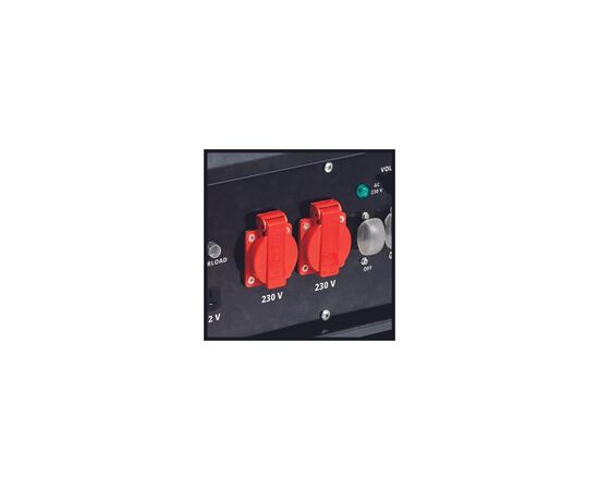 Генератор Einhell TC-PG 65/E5, 230В/380В, 3.6кВт (макс. 6.51кВт), электростарт, 25л, 83кг (4152610), изображение 4 Генератор Einhell TC-PG 65/E5, 230В/380В, 3.6кВт (макс. 6.51кВт), электростарт, 25л, 83кг (4152610), изображение 4