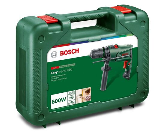 Дриль Bosch EasyImpact 600, 600Вт, 1.5-13мм, 3000об/хв, кейс (0.603.133.021), зображення 3 Дриль Bosch EasyImpact 600, 600Вт, 1.5-13мм, 3000об/хв, кейс (0.603.133.021), зображення 3