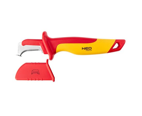 Нож монтажный Neo Tools диэлектрический, 1000V, изогнутое лезвие, 180мм (01-553)