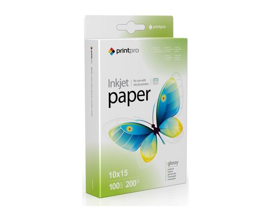 Фотобумага PrintPro 10x15 200г glossy, 100с (PGE2001004R_OEM)
