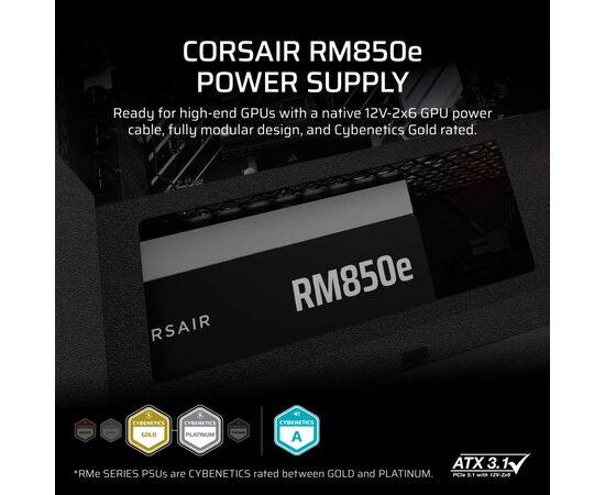 Блок питания Corsair 850W RM850e (CP-9020296-EU), изображение 7 Блок питания Corsair 850W RM850e (CP-9020296-EU), изображение 7