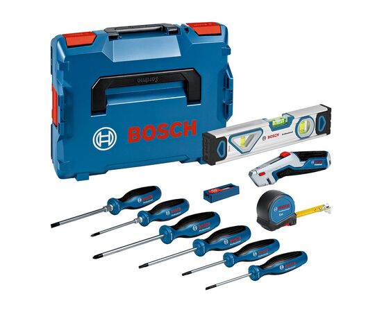 Набор инструментов Bosch 19 шт, рулетка 5м, уровень 25см (0.615.990.N2R)