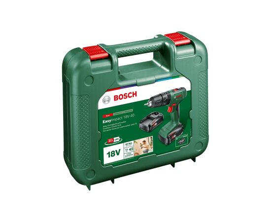 Шуруповерт Bosch EasyImpact 18V-40 18В 2х1.5Агод 2038Нм 0-4300-1650обхв кейс ЗП 1.4кг (0.603.9D8.102), зображення 3 Шуруповерт Bosch EasyImpact 18V-40 18В 2х1.5Агод 2038Нм 0-4300-1650обхв кейс ЗП 1.4кг (0.603.9D8.102), зображення 3