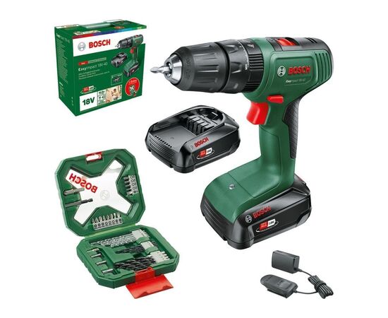 Шуруповерт Bosch EasyImpact 18V-40 18В 2х2Агод 2038Нм 0-4300-1630обхв кейс ЗП набір з (0.603.9D8.109), зображення 2 Шуруповерт Bosch EasyImpact 18V-40 18В 2х2Агод 2038Нм 0-4300-1630обхв кейс ЗП набір з (0.603.9D8.109), зображення 2