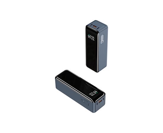 Батарея универсальная Atria 30000mAh PD/3.1/160W(Max)80W+80W, QC/3.0/22.5W, Blue (WPD-160SB), изображение 2 Батарея универсальная Atria 30000mAh PD/3.1/160W(Max)80W+80W, QC/3.0/22.5W, Blue (WPD-160SB), изображение 2