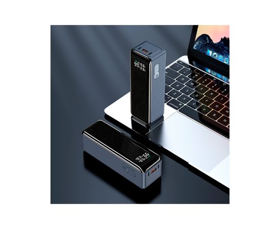Батарея универсальная Atria 30000mAh PD/3.1/160W(Max)80W+80W, QC/3.0/22.5W, Blue (WPD-160SB), изображение 7 Батарея универсальная Atria 30000mAh PD/3.1/160W(Max)80W+80W, QC/3.0/22.5W, Blue (WPD-160SB), изображение 7