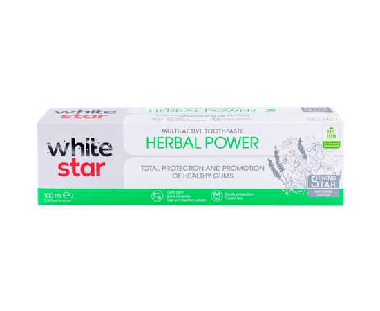 Зубная паста White Star Herbal Power 100 мл (3800237400317)
