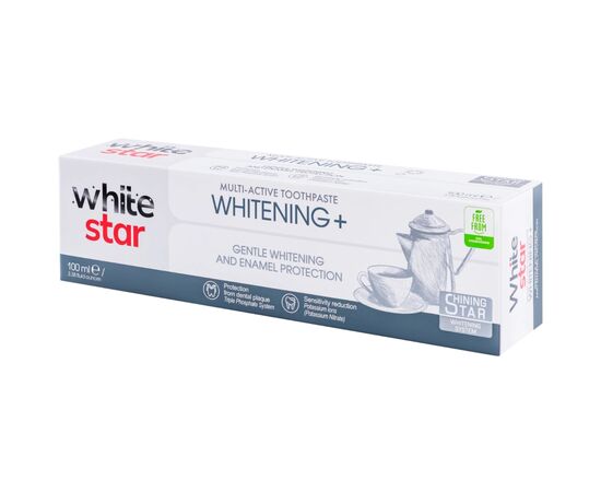 Зубная паста White Star Whitening+ 100 мл (3800237400300), изображение 3 Зубная паста White Star Whitening+ 100 мл (3800237400300), изображение 3