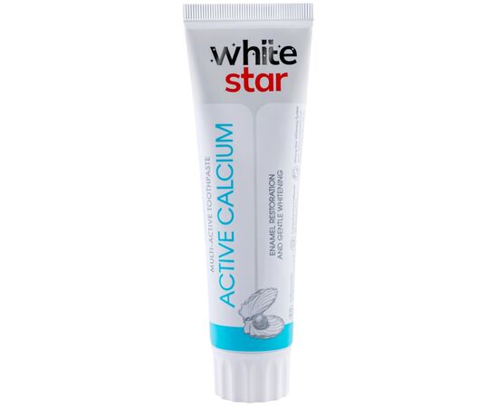 Зубная паста White Star Active Calcium 100 мл (3800237400294), изображение 4 Зубная паста White Star Active Calcium 100 мл (3800237400294), изображение 4