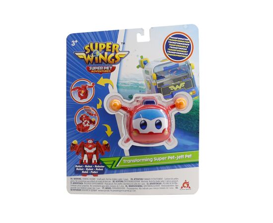 Трансформер Super Wings Transforming Super Pet Джером любимец (Jerome pet) (EU770641), изображение 7 Трансформер Super Wings Transforming Super Pet Джером любимец (Jerome pet) (EU770641), изображение 7