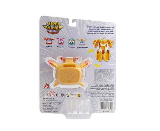 Трансформер Super Wings Transforming Super Pet Золотой Мальчик любимец (Golden Boy pet) (EU770644), изображение 8 Трансформер Super Wings Transforming Super Pet Золотой Мальчик любимец (Golden Boy pet) (EU770644), изображение 8