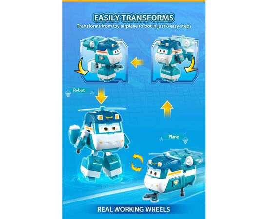 Трансформер Super Wings Transforming Шайн (Shine) (EU770239), изображение 3 Трансформер Super Wings Transforming Шайн (Shine) (EU770239), изображение 3