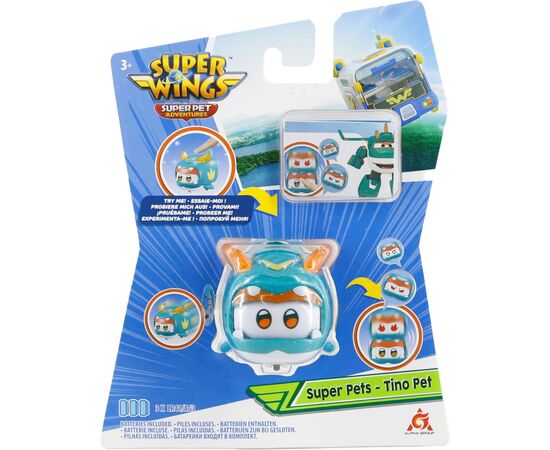 Фигурка Super Wings Super Pet Тино питомец (Tino pet), светло (EU770421), изображение 10