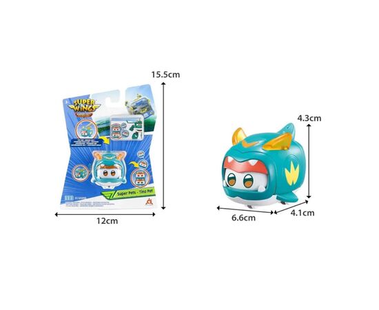 Фигурка Super Wings Super Pet Тино питомец (Tino pet), светло (EU770421), изображение 9