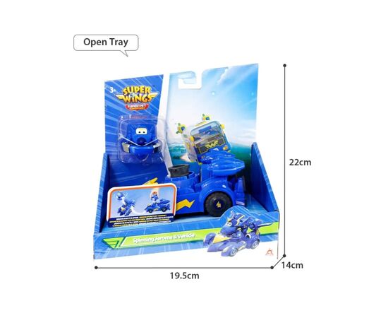 Игровой набор Super Wings Spinning Vehicle Джером (Jerome) (EU770330), изображение 8 Игровой набор Super Wings Spinning Vehicle Джером (Jerome) (EU770330), изображение 8