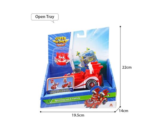 Игровой набор Super Wings Spinning Vehicle Джетт (Jett) (EU770310), изображение 12