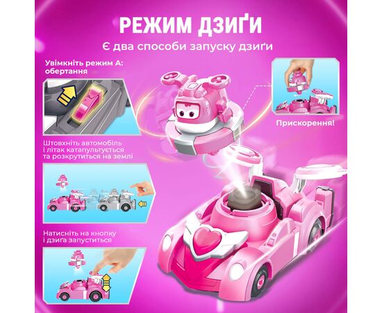 Игровой набор Super Wings Spinning Vehicle Диззи (Dizzy) (EU770340), изображение 2 Игровой набор Super Wings Spinning Vehicle Диззи (Dizzy) (EU770340), изображение 2