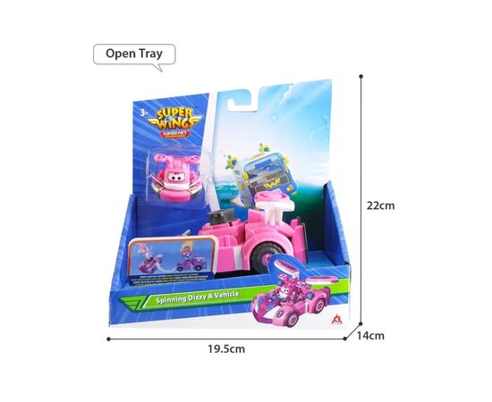 Игровой набор Super Wings Spinning Vehicle Диззи (Dizzy) (EU770340), изображение 8 Игровой набор Super Wings Spinning Vehicle Диззи (Dizzy) (EU770340), изображение 8
