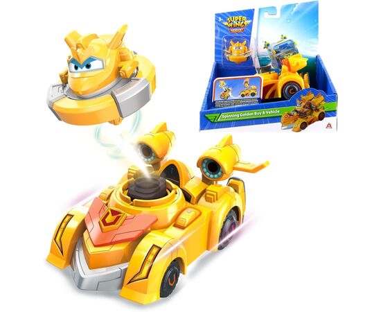 Ігровий набір Super Wings Spinning Vehicle Золотий Хлопчик (Golden Boy) (EU770331)