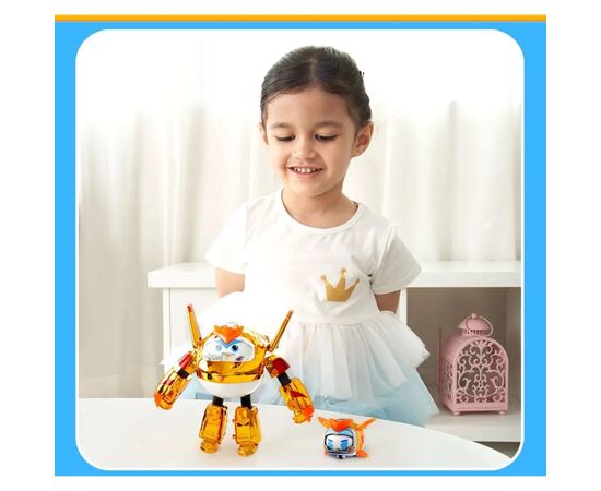 Трансформер Super Wings Transforming Золотой Мальчик и любимец (Golden Boy & Pet) (EU770441), изображение 11 Трансформер Super Wings Transforming Золотой Мальчик и любимец (Golden Boy & Pet) (EU770441), изображение 11