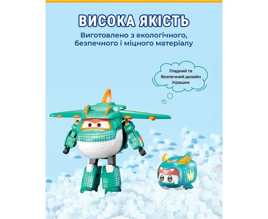 Трансформер Super Wings Transforming Тино и питомец (Tino & Pet) (EU770447), изображение 7 Трансформер Super Wings Transforming Тино и питомец (Tino & Pet) (EU770447), изображение 7